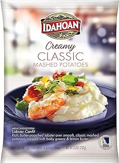 Idahoan Creamy Classic Mashed Potatoes, 26 oz. Pouches (Pack of 12)