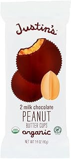 Justin`S Milk Chocolate P/Butter Milk Cups 1.4 Oz (Pack of 12)