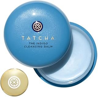 TATCHA The Indigo Cleansing Balm | Gentle Moistuirizing Cleanser, Fragrance-Free, Buttery-Soft Balm that Melts to Gently Cleanse & Remove Makeup | 1.9 oz
