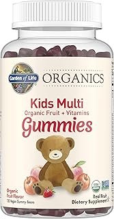 Garden of Life Organics Kids Multi Fruit Gummies, 120 Count (Packaging May Vary)
