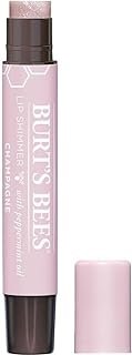 Burt's Bees Lip Balm, Moisturizing Lip Shimmer for Women, for All Day Hydration, with Vitamin E & Coconut Oil, 100% Natural, Champagne, 0.09 Ounce