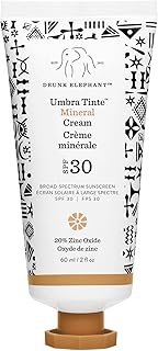 Drunk Elephant Umbra Sheer Mineral Cream (SPF 30) Mineral Sunscreen - Clean Clinical Skincare - Cruelty-Free - Dermatologist-Tested - Free of Essential Oils, Silicones, and Fragrance