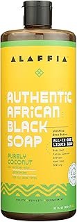 Alaffia Purely Coconut Authentic African Black Soap, 32 Fz