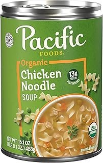 Pacific Foods Organic Chicken Noodle Soup, 16.1 oz Can