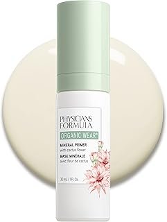 Organic Primer Makeup By Physicians Formula Organic Wear All Natural Mineral Prime, Moisturizes, Protects, Preps Skin, Dermatologist Tested