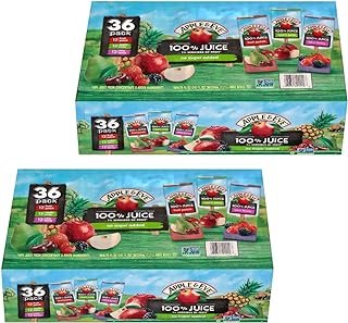 Apple & Eve 100% Juice Variety Pack | Apple, Very Berry & Fruit Punch Flavors | 6.75oz Juice Boxes, 36 Count (2 Packs of 36)