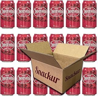 Cheerwine Cans, 12 oz, 18 Pack, Snackur Safe Ship Box