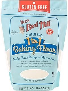 Bob's Red Mill Gluten Free 1-to-1 Baking Flour, 22 Ounce (Pack of 4)