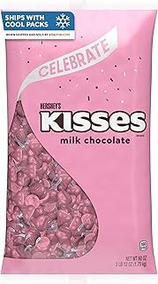 HERSHEY'S KISSES Milk Chocolate Candy Bulk Bag, 60 oz