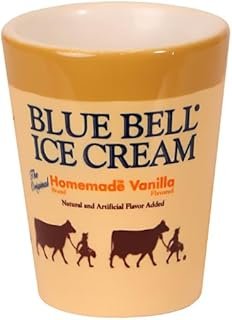 Blue Bell Ice Cream Shot Glass (Homemade Vanilla)