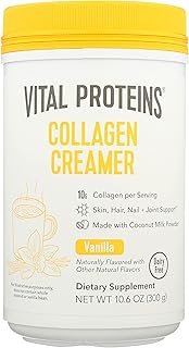 Vital Proteins Vanilla Flavored Collagen Creamer, Dairy Free, 10.6 Ounces (Pack of 1)