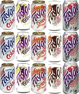 Faygo Diet Soda Pop Soft Drink Variety 15 pack of 12oz cans