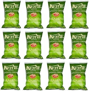 Kettle Brand Potato Chips, Jalapeno, 2-ounce bags (12 Count)