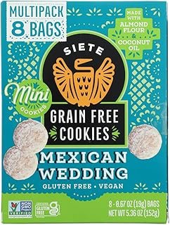 Siete Family Foods Mini Mexican Wedding Cookies Multipack, 5.36 Oz