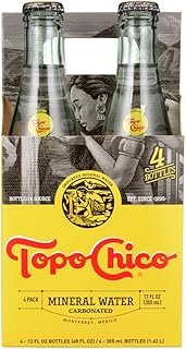 TOPO CHICO: Mineral Water 4 Count (12 Oz Each), 48 oz