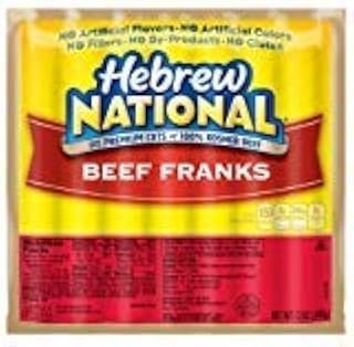 Hebrew National Beef Franks, 12 Oz (16 Pack) 112 Total Hotdogs