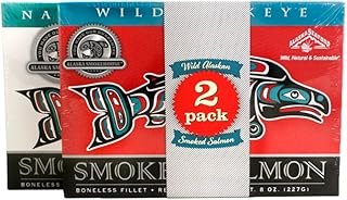 Alaska Smokehouse Smoked Salmon Duo-Original, Sockeye, 16 Ounce