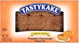Tastykake Pumpkin Cheesecake Baked Pie (3) 4oz Seasonal Limited