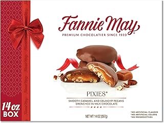 Fannie May Milk Chocolate Candy, Pixies, 14 oz Gift Box