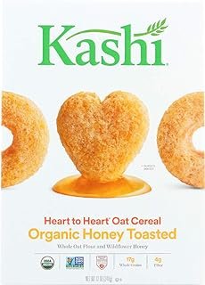 Kashi Heart to Heart Honey Toasted Oat Cereal, 12 Oz. (Pack of 3)