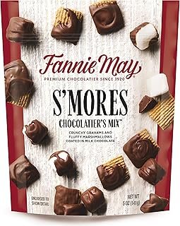 Fannie May Milk Chocolate Candy, S'mores Snack Mix, 5 oz Bag