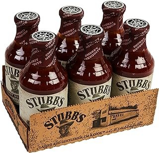 Stubb's Smokey Mesquite BBQ Sauce, 18 oz (Pack of 6)