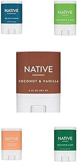 Generic Native Deodorant Travel Size Coconut&Vanilla-Sea Salt&Cedar-Sweet peach&Nectar-Cucumber&Mint-Eucalyptus&Mint