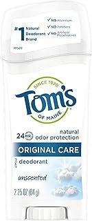 Tom's of Maine Original Care Natural Deodorant, Unscented, 2.25 oz.