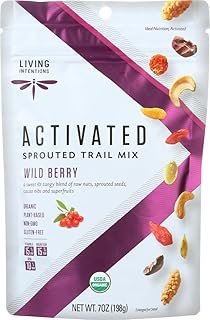 Living Intentions Organic Activated Sprouted Trail Mix Wild Berry - 7 oz - 2 pc