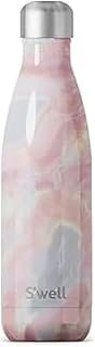 S’well Stainless Steel 17oz Water Bottle, Geode Rose Color, Triple-Layer Vacuum Insulated to Keep Drinks Cold 36 Hours and Hot 18 Hours, BPA Free