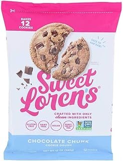Sweet Lorens Gluten Free Chocolate Chunk Cookie Dough, 12 Ounce - 6 per case.