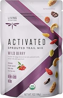 Living Intentions Organic Wild Berry Trail Mix – NonGMO – Gluten Free – Vegan – Paleo - 7 Oz