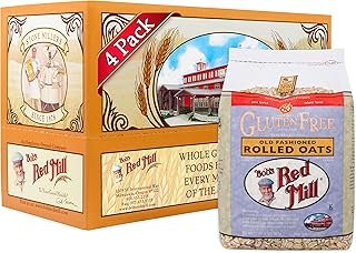 Bob's Red Mill Gluten Free Old Fashioned Rolled Oats, 32 Ounce (Pack of 4)