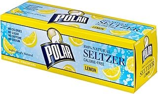 POLAR Beverages Seltzer, Lemon, 12 Fluid Ounce (Pack of 12)