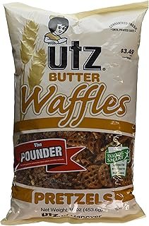 Utz Butter Waffles Pretzels, 16 Ounce
