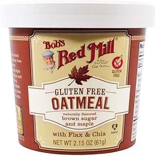Bob's Red Mill Gluten-Free Oatmeal Cup & Maple, Brown Sugar, 2.15 Ounce (Pack of 6)
