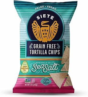Siete FAMILY FOODS Grain Free Sea Salt Tortilla Chips, 142 GR