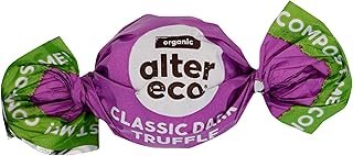 Alter Eco Classic 58% Pure Dark Cocoa Chocolate Truffles, Fair Trade, Organic, Non-GMO, Gluten Free, 60 Count, 25.2 Ounce