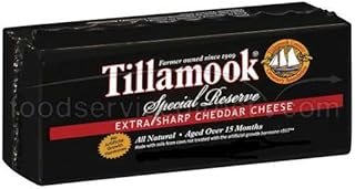 Tillamook Special Reserve Extra Sharp Cheddar Cheese Loaf, 1 Pound -- 12 per case.