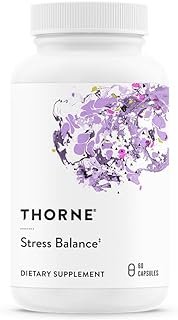 THORNE Stress Balance - Adrenal Support Supplement with B Vitamins, Vitamin C, Ashwagandha, Ginseng & Zinc* - Gluten, Dairy & Soy-Free - 30 Servings