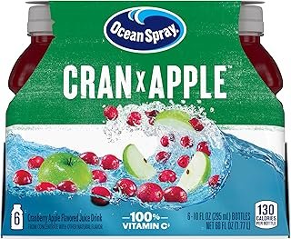 Ocean Spray Cran-Apple Juice Drink, 10 Ounce Bottle (Pack of 6)