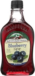 Maple Grove Farms Flavored Syrups, Blueberry, 8.5 Ounce