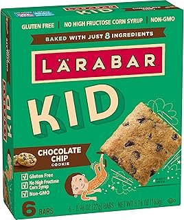 Larabar Kids Bakes Chocolate Chip Cookie Gluten Free Bars, 5.76 oz, 6 Ct