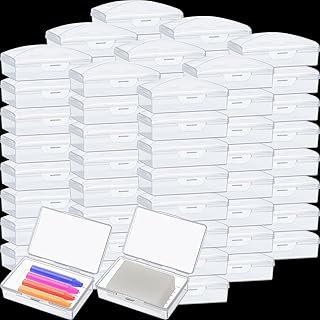 50 Pcs Travel Soap Container Portable Plastic Soap Boxes Bulk with Lid Homeless Donations Bulk Gym Shower Tour Groups Hotel Outdoor Camping (White)