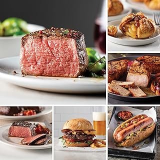 Butcher's Best Protein Assortment (Butcher's Cut Filet Mignons, Butcher's Cut Top Sirloins, Omaha Steaks Burgers, Gourmet Jumbo Franks, Boneless Pork Chops, and more)