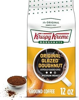 Krispy Kreme Doughnuts Original Glazed Donut Ground Coffee, Bagged 12oz