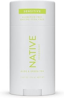 Native Sensitive Deodorant | Natural Deodorant for Women and Men, Aluminum Free, Baking Soda Free, Phthalate Free, Talc Free, Coconut Oil and Shea Butter | Aloe & Green Tea (Sensitive)