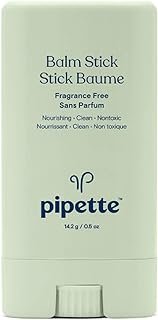 Pipette Baby Balm Stick For Dry and Chapped Skin, Mess-Free, Easy Application, Ultra-Moisturizing, Diaper Balm, Perfect for Travel, 0.5 oz