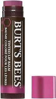 Burt's Bees 100% Natural Tinted Lip Balm, Sweet Violet with Shea Butter & Botanical Waxes - 1 Tube