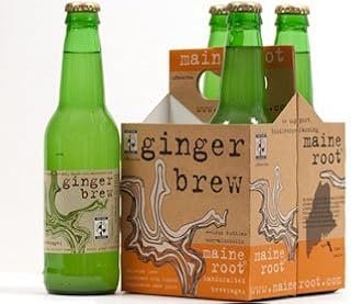 Maine Root - Ginger Brew, handcrafted soda. 4 bottles x 12 oz (Pack of 2) by Ginger Brew